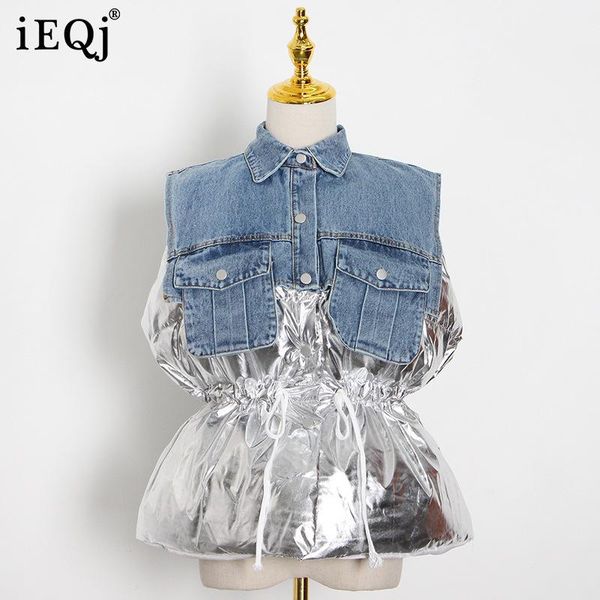 women's jackets ieqj loose fit temperament casual waist denim stitching vest jacket lapel women coat fashion spring autumn 2021 3f1568, Black;brown
women's jackets ieqj loose fit temperament casual waist denim stitching vest jacket lapel women coat fashion spring autumn 2021 3f1568, Black;brown