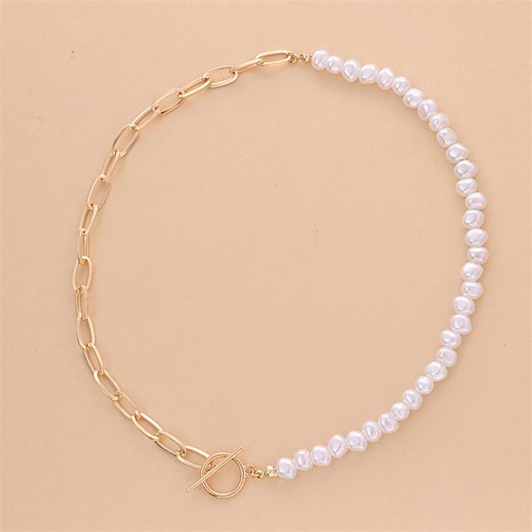chains fashion trendy ot buckle shaped pearl necklace female geometric simple light luxury eyelet chain jewelry, Silver
chains fashion trendy ot buckle shaped pearl necklace female geometric simple light luxury eyelet chain jewelry, Silver