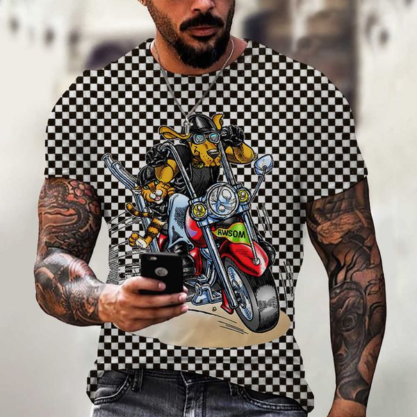 2021 summer t-shirt cool locomotive 3d digital printing street trend men's sports short sleeve t-shirt fashion, White;black
2021 summer t-shirt cool locomotive 3d digital printing street trend men's sports short sleeve t-shirt fashion, White;black