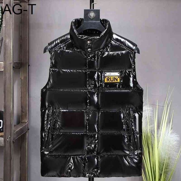 men shiny down cotton vest mens winter thick fashion clothes stand up collar vests shoulder jacket coat, Black;white
men shiny down cotton vest mens winter thick fashion clothes stand up collar vests shoulder jacket coat, Black;white