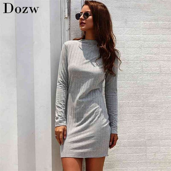 autumn long sleeve casual pure sweater dress women knitted solid stand collar elegant bodycon mini vestidos mujer 210515, Black;gray
autumn long sleeve casual pure sweater dress women knitted solid stand collar elegant bodycon mini vestidos mujer 210515, Black;gray