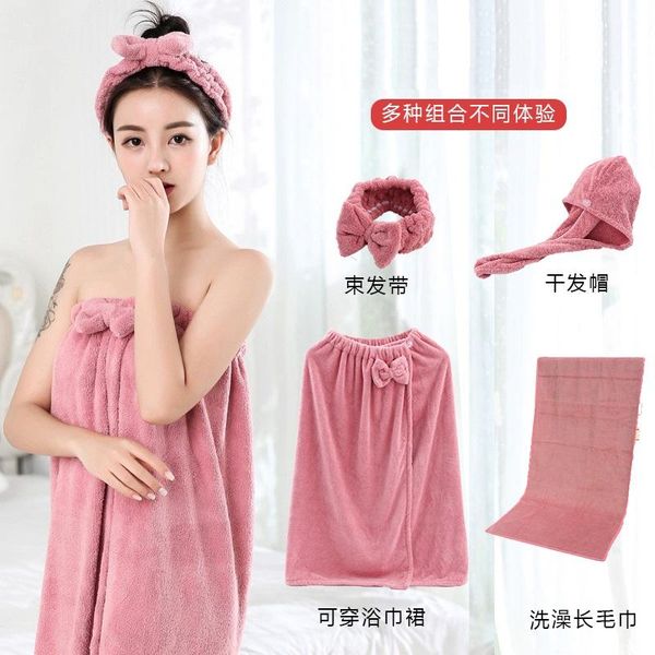 shower caps wearable and wrapable bath skirt hair-drying cap two-piece suit household absorbent quick-drying girl cute tube top
shower caps wearable and wrapable bath skirt hair-drying cap two-piece suit household absorbent quick-drying girl cute tube top