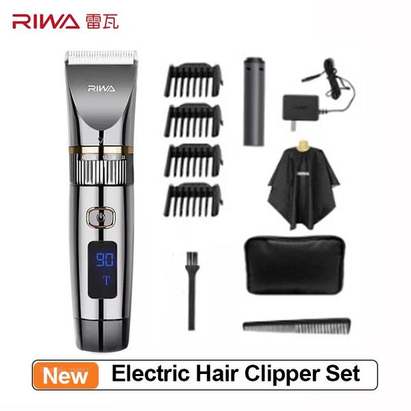 smart home control riwa electric hair clipper cordless barber led display washable with storage bag trimmer
smart home control riwa electric hair clipper cordless barber led display washable with storage bag trimmer