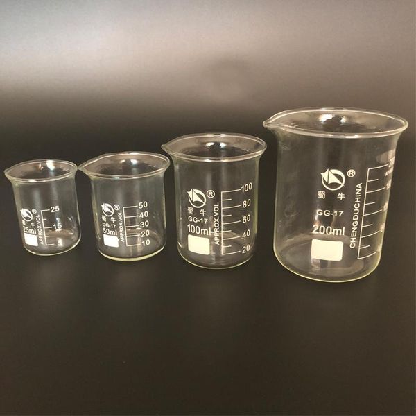 lab supplies 1 set (25ml,50ml,100ml,200ml) borosilicate glass beaker chemistry experiment heat-resist labware laboratory equipment
lab supplies 1 set (25ml,50ml,100ml,200ml) borosilicate glass beaker chemistry experiment heat-resist labware laboratory equipment