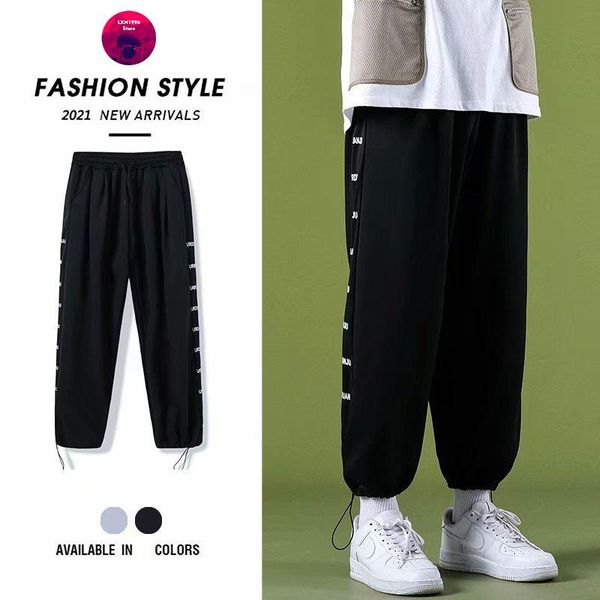 men's pants korean fashion harajuku streetwear jogger men casual clothing elastic waist cargo trousers, Black
men's pants korean fashion harajuku streetwear jogger men casual clothing elastic waist cargo trousers, Black