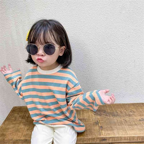 autumn baby girls long sleeve loose striped sweatshirts kids cotton 3 colors all-match 210508, Black
autumn baby girls long sleeve loose striped sweatshirts kids cotton 3 colors all-match 210508, Black