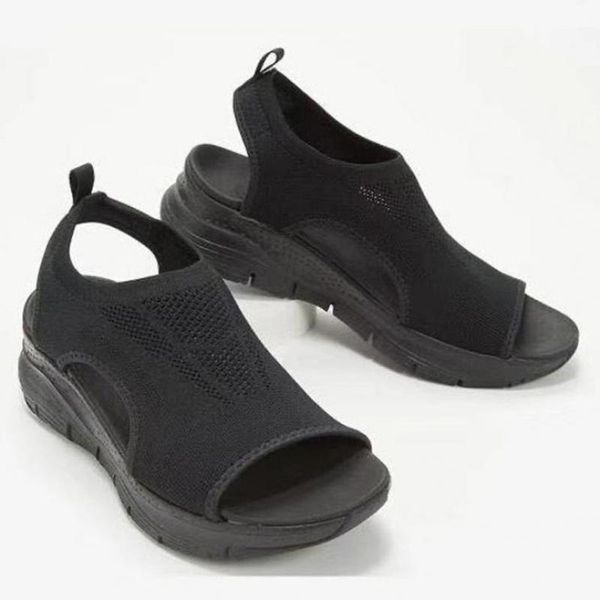 sandals summer women solid color open toe casual ladies wedge shoes hollow out slip on mesh platform female ytmtloy basic, Black
sandals summer women solid color open toe casual ladies wedge shoes hollow out slip on mesh platform female ytmtloy basic, Black