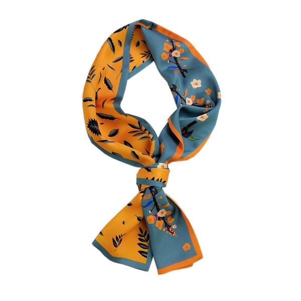 scarves long small silk scarf women's fashion double-sided elegant thin decorate, Blue;gray
scarves long small silk scarf women's fashion double-sided elegant thin decorate, Blue;gray