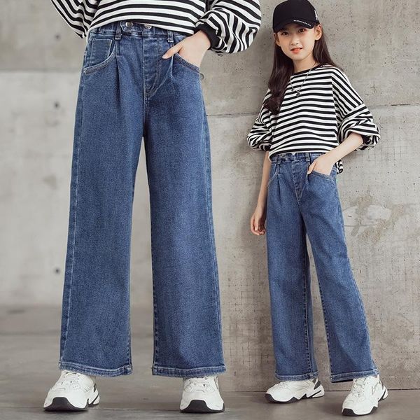 jeans girls children clothes wide leg denim pants blue casual kids trousers 2021 autumn teenage fashion straight
jeans girls children clothes wide leg denim pants blue casual kids trousers 2021 autumn teenage fashion straight