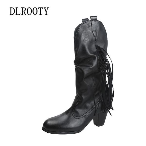 boots women mid-calf fringe autumn female casual shoes high heels fashion platform pointed toe solid plus size 35-43, Black
boots women mid-calf fringe autumn female casual shoes high heels fashion platform pointed toe solid plus size 35-43, Black