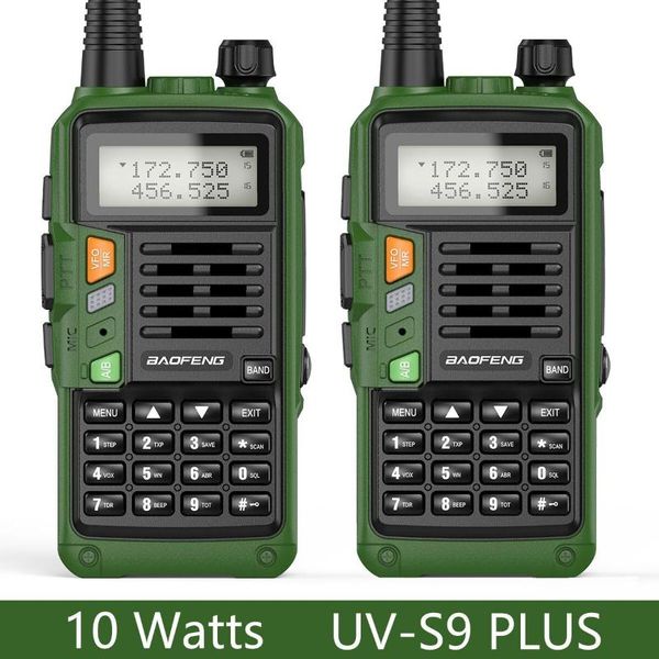 walkie talkie 2pcs baofeng uv-s9 plus uhf vhf dual band 10w high power transceiver upgraded version of uv-5r ham two way radio
walkie talkie 2pcs baofeng uv-s9 plus uhf vhf dual band 10w high power transceiver upgraded version of uv-5r ham two way radio