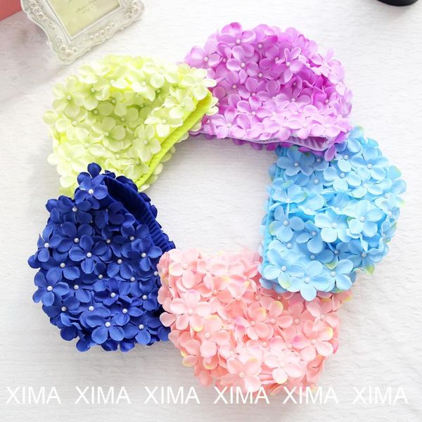 long hair swimming caps 3d double flowers swim women pearl ear protection cap girl big size female
long hair swimming caps 3d double flowers swim women pearl ear protection cap girl big size female
