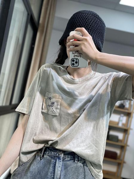 women's t-shirt summer 2021 women retro casual loose pullovers o-neck short sleeve embroidery pocket, White
women's t-shirt summer 2021 women retro casual loose pullovers o-neck short sleeve embroidery pocket, White
