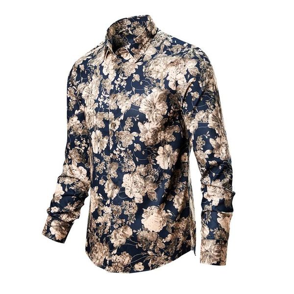 men's casual shirts luxury printed long-sleeved men business slim dress social party banquet clothing streetwear camisas, White;black
men's casual shirts luxury printed long-sleeved men business slim dress social party banquet clothing streetwear camisas, White;black