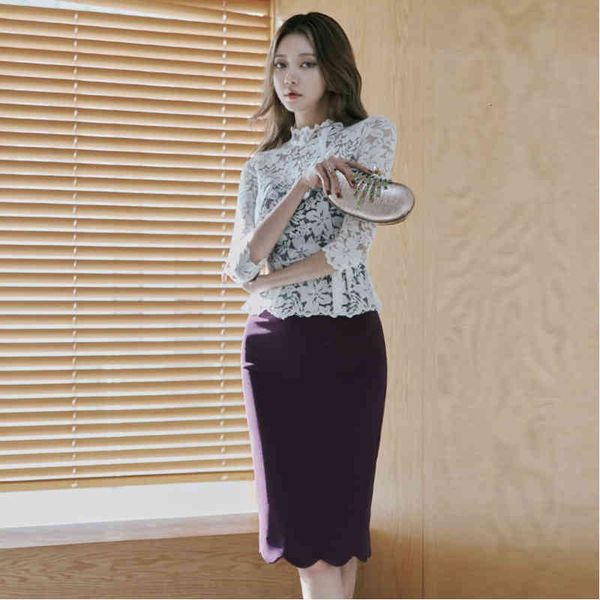 arrival fashionable spring midi white temperament perspective purple lace stitching fine pencil dress, Black;gray
arrival fashionable spring midi white temperament perspective purple lace stitching fine pencil dress, Black;gray