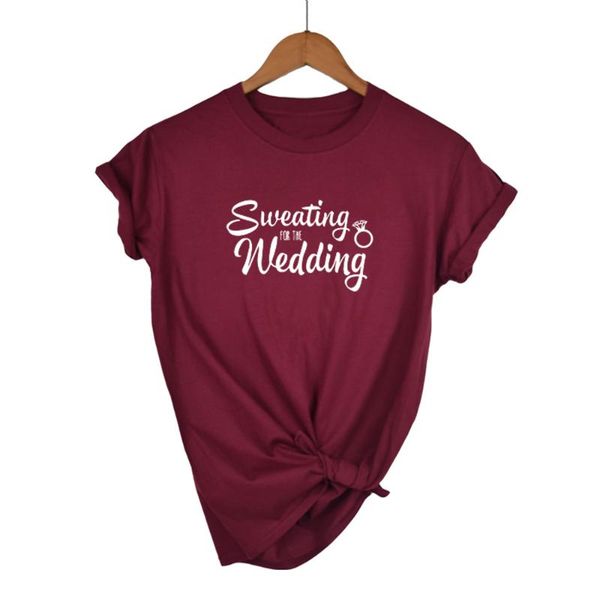 women's t-shirt sweating for the wedding letters print women tshirt cotton casual funny t shirt lady girl tee hipster drop ship, White
women's t-shirt sweating for the wedding letters print women tshirt cotton casual funny t shirt lady girl tee hipster drop ship, White
