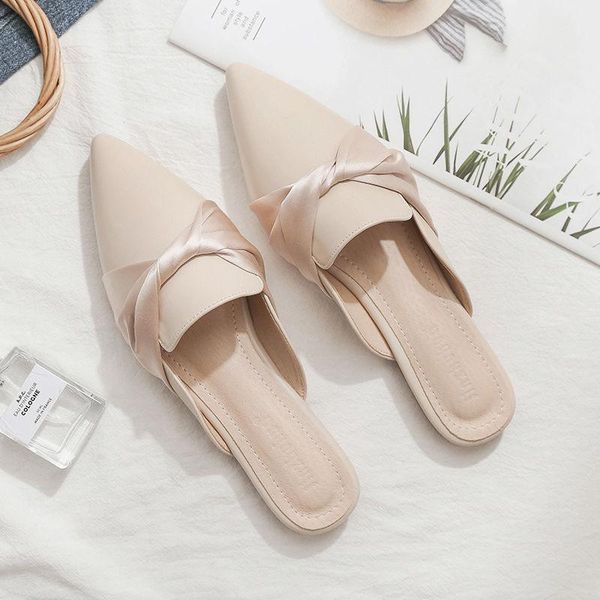 slippers baotou half women's one-legged lazy 2021 flat bottom pointed head wild female wear, Black
slippers baotou half women's one-legged lazy 2021 flat bottom pointed head wild female wear, Black