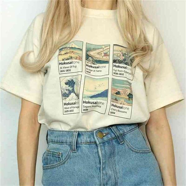 katsushika hokusai painting t shirt women short sleeve 3d printed tee fashion japanese style tees 210512, White
katsushika hokusai painting t shirt women short sleeve 3d printed tee fashion japanese style tees 210512, White