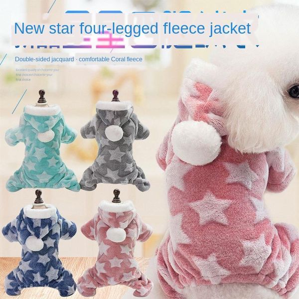 dog apparel pet clothes winter small star thickened warm hooded four-leg velvet coat
dog apparel pet clothes winter small star thickened warm hooded four-leg velvet coat