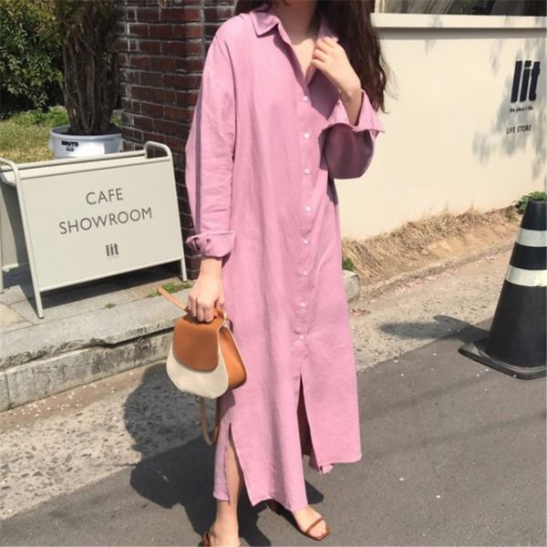 summer korea fashion clothes turn-down collar dress long-sleeved single-breasted cardigan large size dresses qh5860 210510, Black;gray
summer korea fashion clothes turn-down collar dress long-sleeved single-breasted cardigan large size dresses qh5860 210510, Black;gray