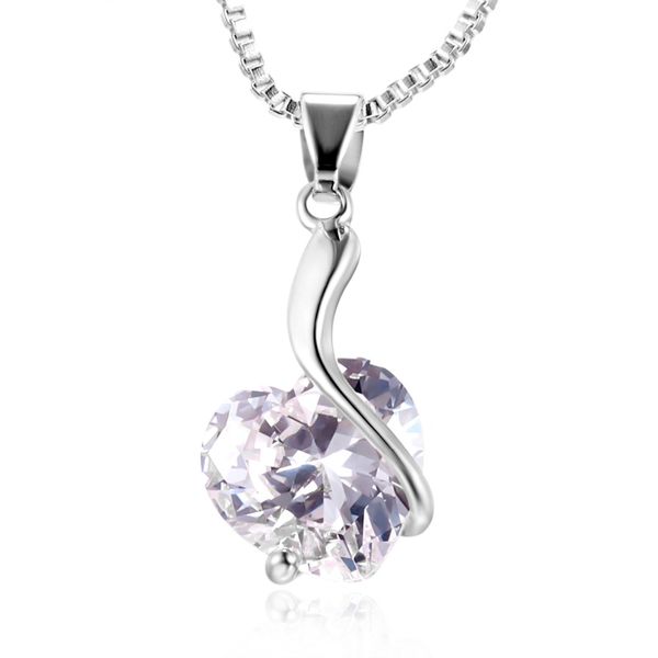 zircon crystal pendant choker necklace jewelry love heart shaped pendants necklaces valentine's day gift for women lady, Silver
zircon crystal pendant choker necklace jewelry love heart shaped pendants necklaces valentine's day gift for women lady, Silver