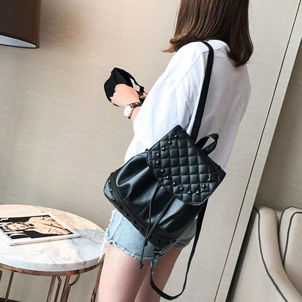 outdoor bags ladies fashion backpack rivet vintage women drawstring teenagers mini school bag black pu leather travel rucksack
outdoor bags ladies fashion backpack rivet vintage women drawstring teenagers mini school bag black pu leather travel rucksack