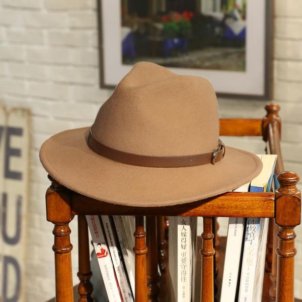 stingy brim hats 100% wool felt jazz hat for women wild panama fedoras with metal decoration casual solid color chapeau femme b-7874, Blue;gray
stingy brim hats 100% wool felt jazz hat for women wild panama fedoras with metal decoration casual solid color chapeau femme b-7874, Blue;gray