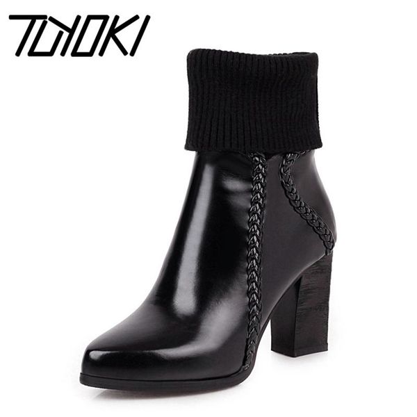 boots tuyoki size 34-43 women ankle pointed toe thick high heel zipper solid color ladies footwear winter fashion, Black
boots tuyoki size 34-43 women ankle pointed toe thick high heel zipper solid color ladies footwear winter fashion, Black