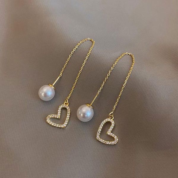 dangle & chandelier personality lady long tassel earrings heart pendant 2021 pearl ear line fashion jewelry gifts, Silver
dangle & chandelier personality lady long tassel earrings heart pendant 2021 pearl ear line fashion jewelry gifts, Silver