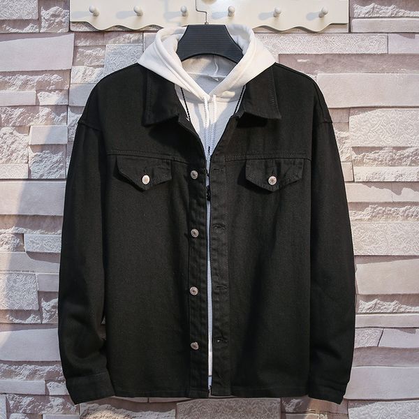men's jackets primavera outono denim jaquetas dos homens juventude coreano solto cor sólida jean simples branco bonito casual roupas 6q, Black;brown
men's jackets primavera outono denim jaquetas dos homens juventude coreano solto cor sólida jean simples branco bonito casual roupas 6q, Black;brown