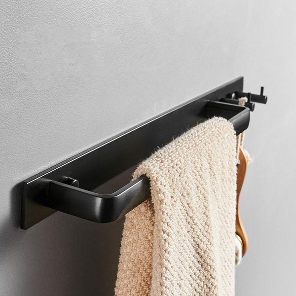 towel racks bathroom hardware pendant black space aluminum bar wall-mounted rack with double hook
towel racks bathroom hardware pendant black space aluminum bar wall-mounted rack with double hook