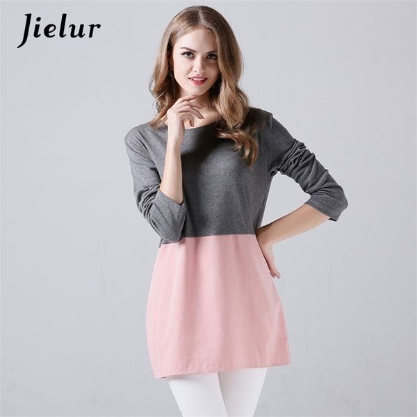 autumn fashion loose women -xl casual hit color patchwork t shirts o-neck full sleeve female t-shirt vestidos 210426, White
autumn fashion loose women -xl casual hit color patchwork t shirts o-neck full sleeve female t-shirt vestidos 210426, White