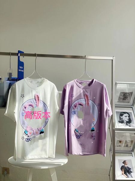 luxury design fashion moss heavy industry beaded towel embroidery cartoon rabbit round neck leisure short sleeve batch, White
luxury design fashion moss heavy industry beaded towel embroidery cartoon rabbit round neck leisure short sleeve batch, White