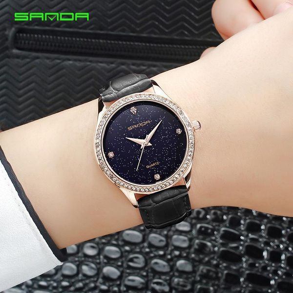 wristwatches sanda luxury starry sky women watch ladies wrist fashion trend waterproof leather belt casual simple women's, Slivery;brown
wristwatches sanda luxury starry sky women watch ladies wrist fashion trend waterproof leather belt casual simple women's, Slivery;brown
