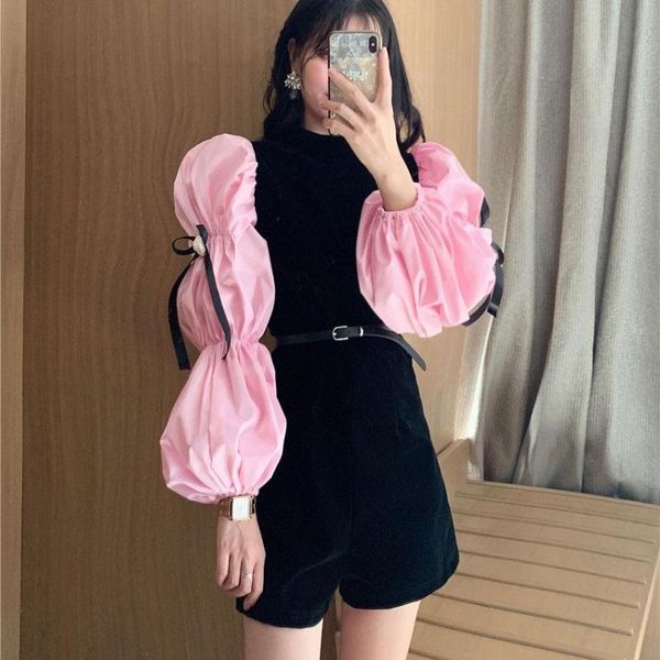 women's jumpsuits & rompers spring winter solid women clothing playsuits long sleeve wild casual bow, Black;white
women's jumpsuits & rompers spring winter solid women clothing playsuits long sleeve wild casual bow, Black;white
