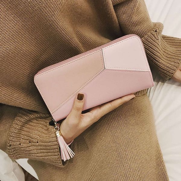 wallet women color contrast women's handbag korean fashion zipper zero wallet simple wallet, Black
wallet women color contrast women's handbag korean fashion zipper zero wallet simple wallet, Black