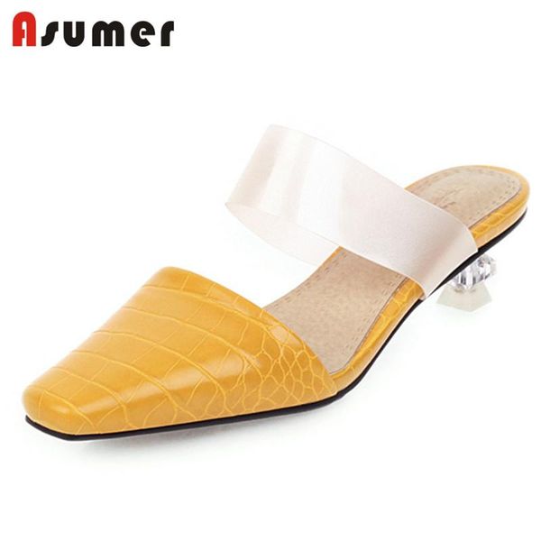 dress shoes asumer 2021 large size 34-48 women pumps pu lace summer square toe unique heel elegant party wedding ladies mules, Black
dress shoes asumer 2021 large size 34-48 women pumps pu lace summer square toe unique heel elegant party wedding ladies mules, Black