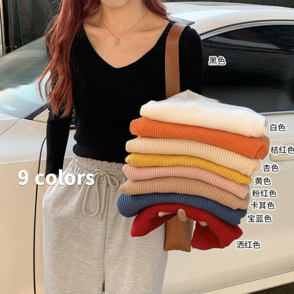 winter sweater women korean knitting black v-neck long-sleeved pullovers clothes femme sweaters 2021 women's, White;black
winter sweater women korean knitting black v-neck long-sleeved pullovers clothes femme sweaters 2021 women's, White;black