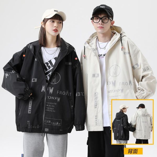 men's jackets brand couple windbreaker, autumn and winter hooded sweatshirt outerwear, all-match loose-fitting ladies jackets,, Black;brown
men's jackets brand couple windbreaker, autumn and winter hooded sweatshirt outerwear, all-match loose-fitting ladies jackets,, Black;brown