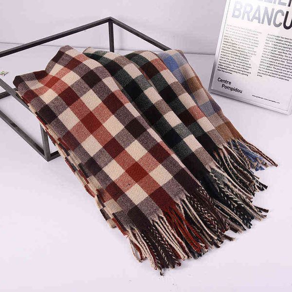 scarves autumn and winter small plaid scarf women's korean classic tassel scarf fashion imitation cashmere warm shawl, Blue;gray
scarves autumn and winter small plaid scarf women's korean classic tassel scarf fashion imitation cashmere warm shawl, Blue;gray