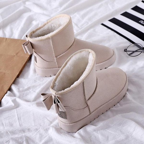 boots sheepskin leather wool fur lined women short ankle winter suede snow with bowknots mink tassels keep warm shoes, Black
boots sheepskin leather wool fur lined women short ankle winter suede snow with bowknots mink tassels keep warm shoes, Black