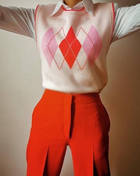 women's knits & tees 2021 spring clothing exports to europe and america foreign trade orders fashion diamond pattern short knit vest, White
women's knits & tees 2021 spring clothing exports to europe and america foreign trade orders fashion diamond pattern short knit vest, White