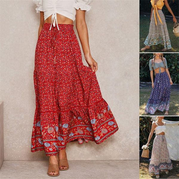 skirts limiguyue summer ruffle floral print maxi skirt women sundress elastic high waist casual retro beach vacation long k507, Black
skirts limiguyue summer ruffle floral print maxi skirt women sundress elastic high waist casual retro beach vacation long k507, Black