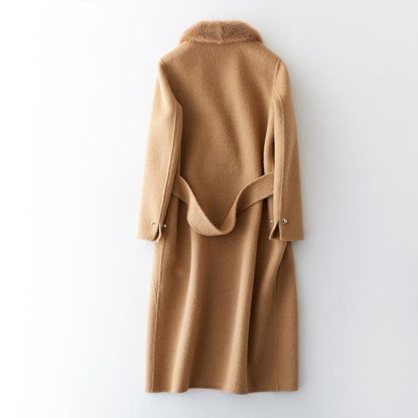 women's wool & blends real quality high jacket elegnat winter woman coats 2021 fashion warm alpaca long woolen coat collar cothes e, Black
women's wool & blends real quality high jacket elegnat winter woman coats 2021 fashion warm alpaca long woolen coat collar cothes e, Black