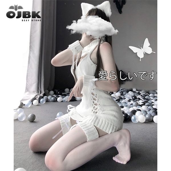 ojbk sweater open chest back hollow ribbon strap anime cat cosplay costumes white sheep kitty arrival dropship, Black;white
ojbk sweater open chest back hollow ribbon strap anime cat cosplay costumes white sheep kitty arrival dropship, Black;white