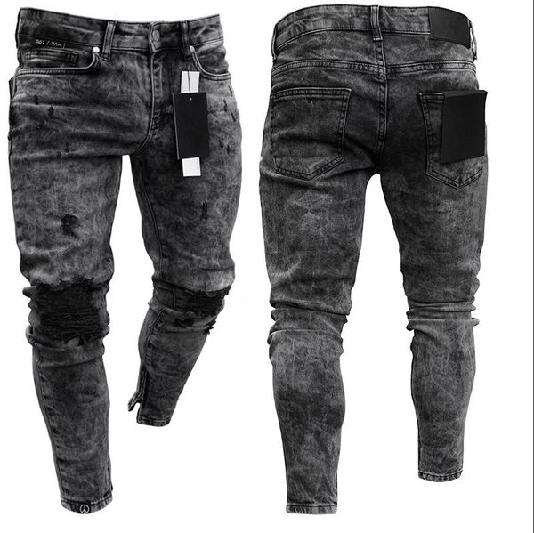 men's jeans tight snowflake casual slim fit zipper leggings summer pants hole ripped pant elastic waist, Blue
men's jeans tight snowflake casual slim fit zipper leggings summer pants hole ripped pant elastic waist, Blue