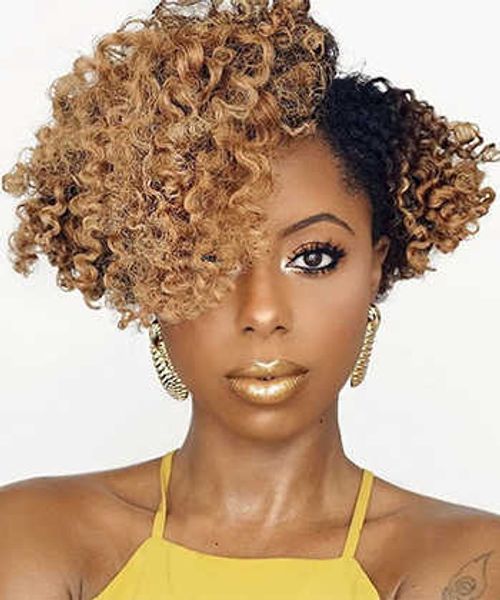 wig female exploding head wig gradient chemical fiber headgear, Black 
wig female exploding head wig gradient chemical fiber headgear, Black