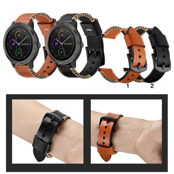 watch bands 20mm 22mm luxury durable leather band strap for garmin vivoactive 3 music forerunner 645 245 accessories, Black;brown
watch bands 20mm 22mm luxury durable leather band strap for garmin vivoactive 3 music forerunner 645 245 accessories, Black;brown