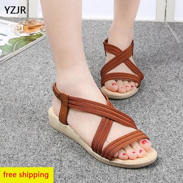 slippers yzjr women's shoes large size simple flat fish mouth sandals solid color elastic band roman, Black
slippers yzjr women's shoes large size simple flat fish mouth sandals solid color elastic band roman, Black