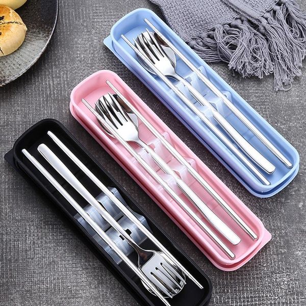 dinnerware sets 3pcs/set stainless steel cutlery set travel portable box fork spoon chopsticks kitchen tableware dishes
dinnerware sets 3pcs/set stainless steel cutlery set travel portable box fork spoon chopsticks kitchen tableware dishes